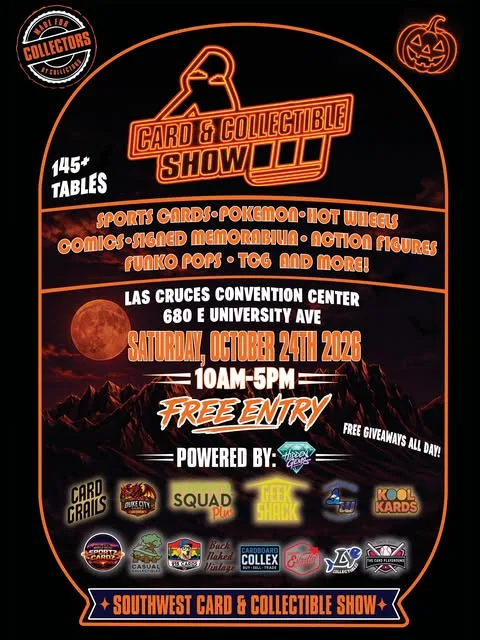 Southwest Card & Collectible Show flyer, Saturday, October 24, 2026